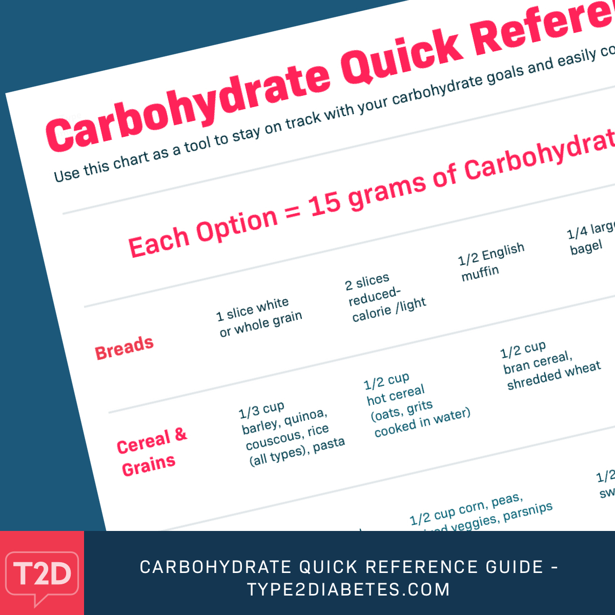 carb counting chart pdf